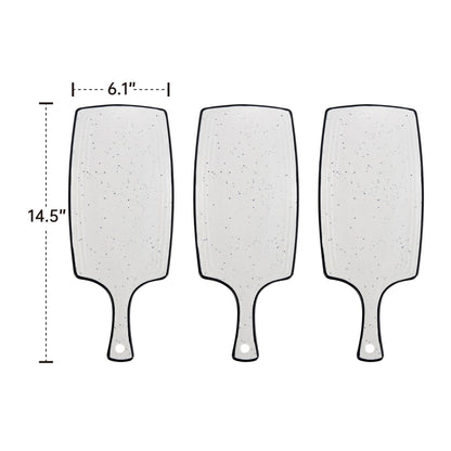 Ceramic Cheese Serving Board Set - 3 Pieces