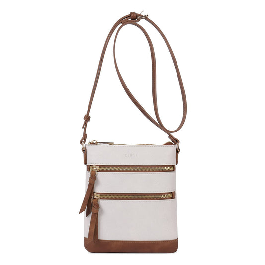 CLUCI Small Multi-Pocket Crossbody Handbag