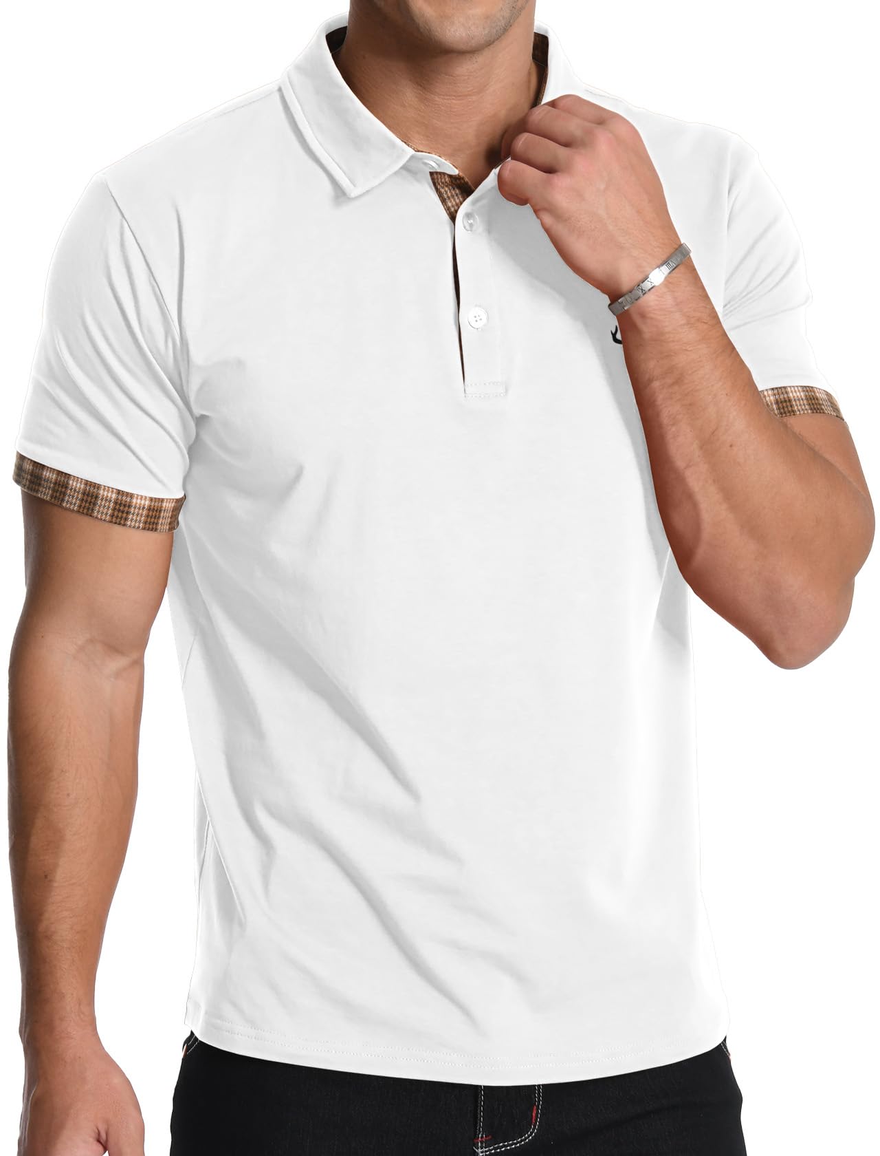 KUYIGO Men's Casual Slim Fit Polo Shirt