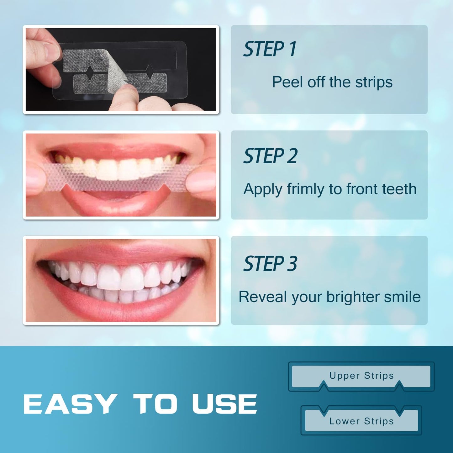Teeth Whitening Strips for Sensitive Teeth - 28 Pack