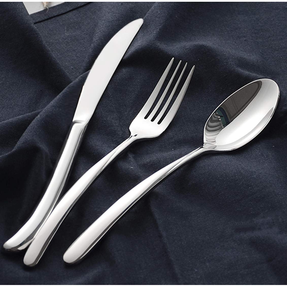 HaWare 40-Piece Stainless Steel Silverware Set