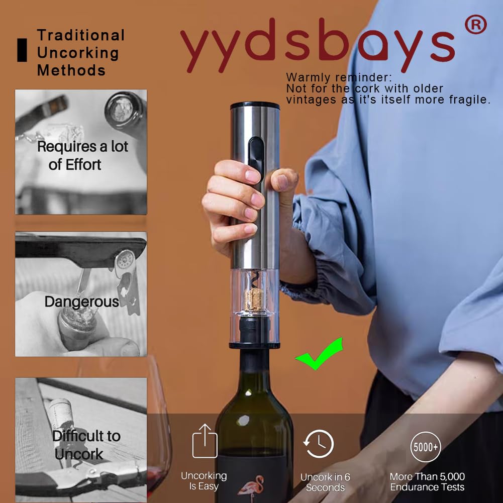 Automatic Electric Wine Opener with Foil Cutter