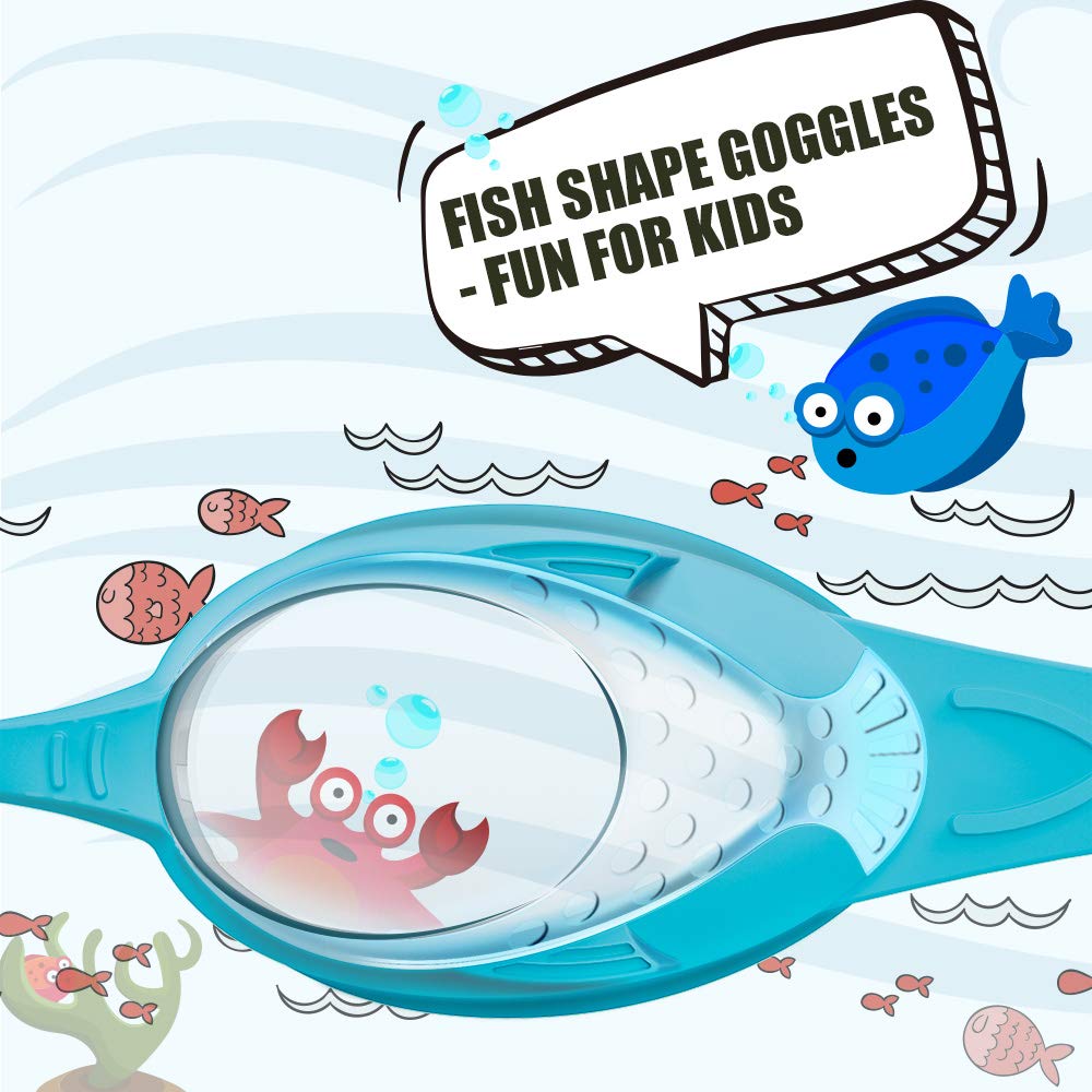 2 Pack OutdoorMaster Kids Swim Goggles