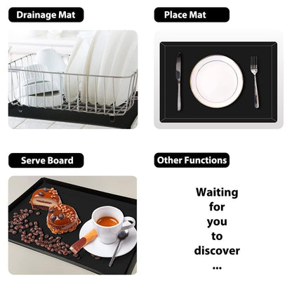 WK Extra Thick Foldable Cutting Boards with Lip, Flexible Plastic Cutting Board Mats for Kitchen, Black Cutting Boards for Meat, Nonslip Cutting Mats, BPA Free, Dishwasher Safe, Set of 3