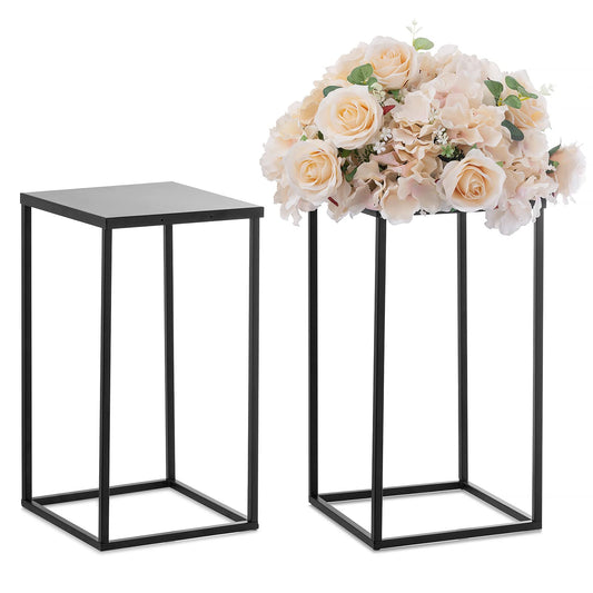 Nuptio Black Cylinder & Square Vases Set