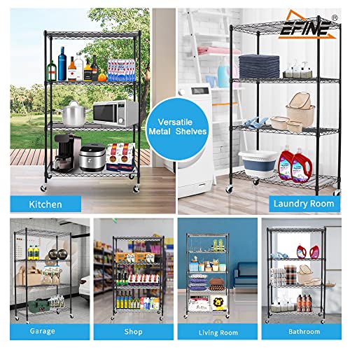 4-Shelf Storage Unit on Wheels by Catalina Creations