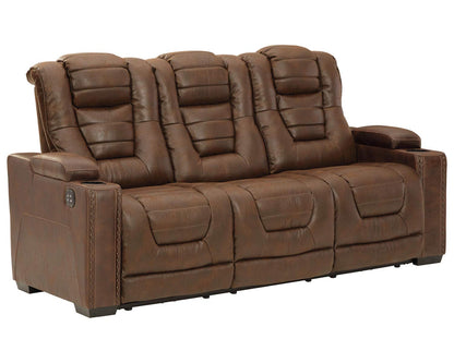 Power Reclining Sofa with Adjustable Headrest