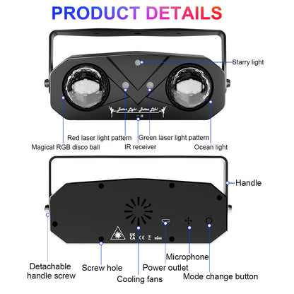 Sound Activated Disco Ball Party Light
