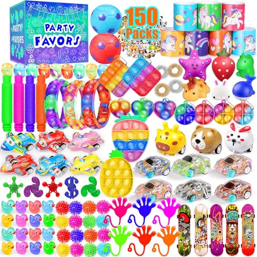 150 Pack Fidget Toys Bulk Party Favors Kids Classroom