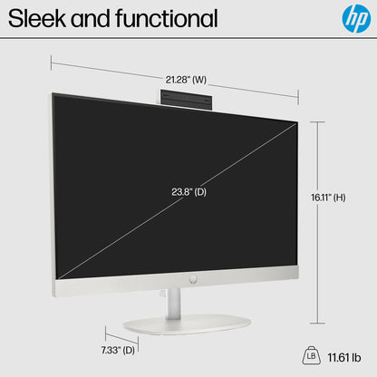 HP 24" All-in-One PC, Ryzen 7, 16GB RAM