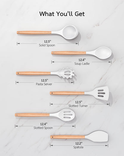 TUUMIIST 18-Piece Knife Set with Block & Sharpener
