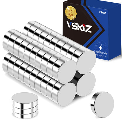 VSKIZ 40 Pack Neodymium Disc Magnets for Crafts