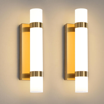 Epinl Gold Dimmable LED Wall Sconces Set of 2