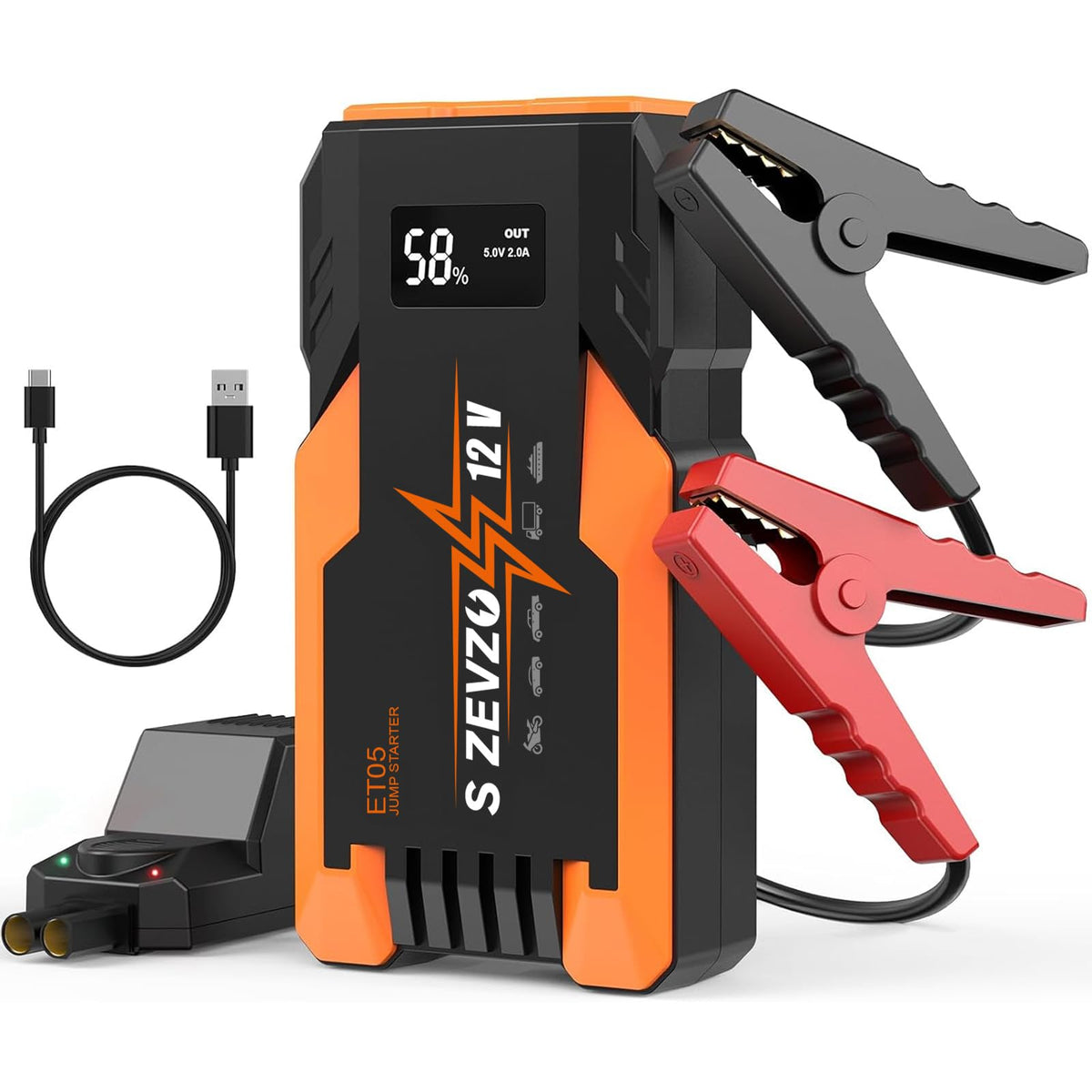 5000A Portable Car Jump Starter Battery Pack