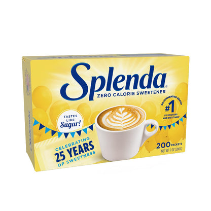 SPLENDA Zero Calorie Sweetener Packets, 200 Count