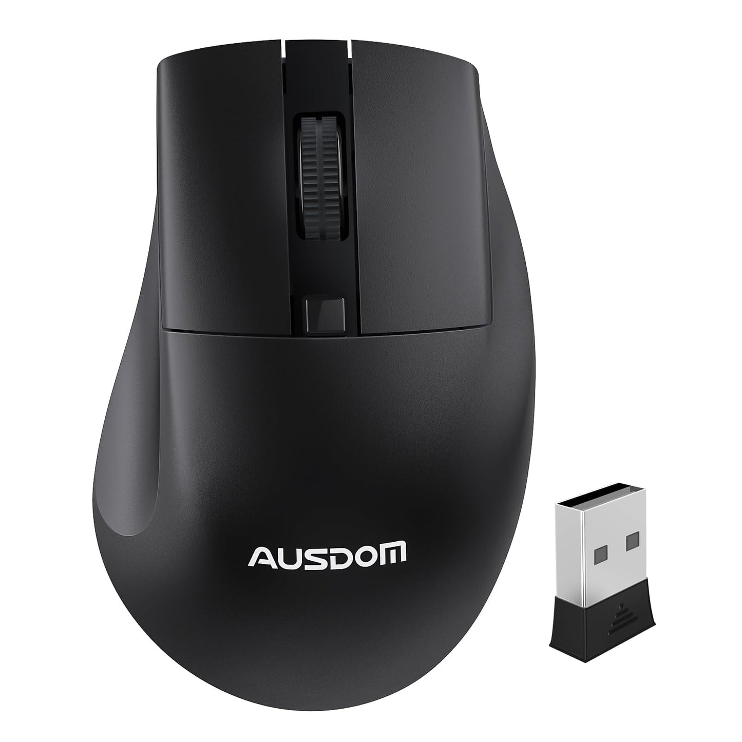 AUSDOM Wireless Mouse with USB Receiver, 1600 DPI