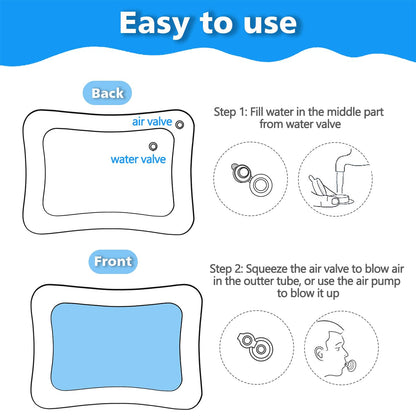 Inflatable Baby Water Play Mat for Tummy Time