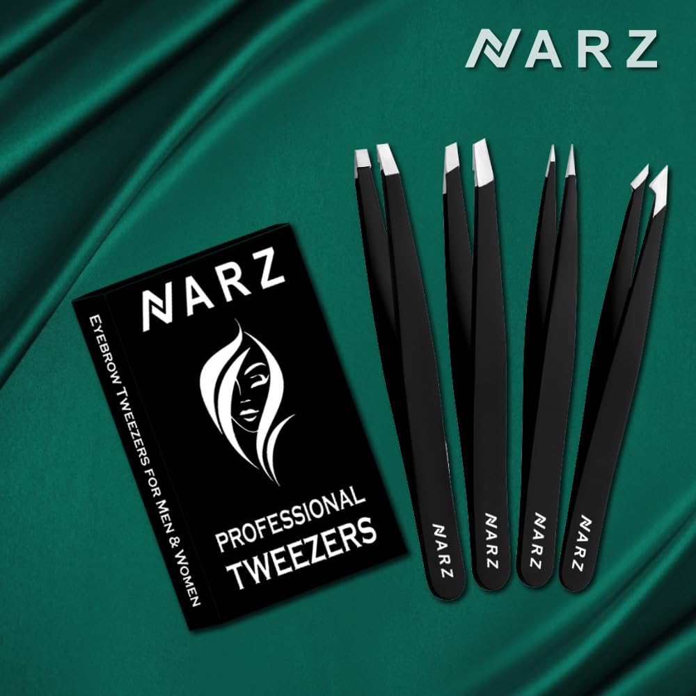 NARZ Stainless Steel Precision Tweezers Set