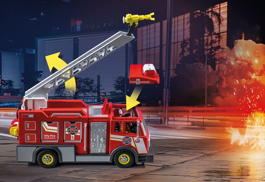 Playmobil Fire Truck with Accessories and 2 Figures