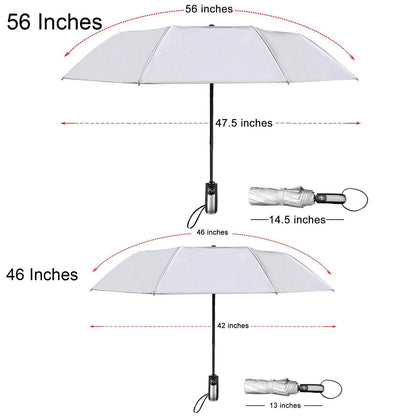 Windproof Travel Umbrella with 56" Canopy