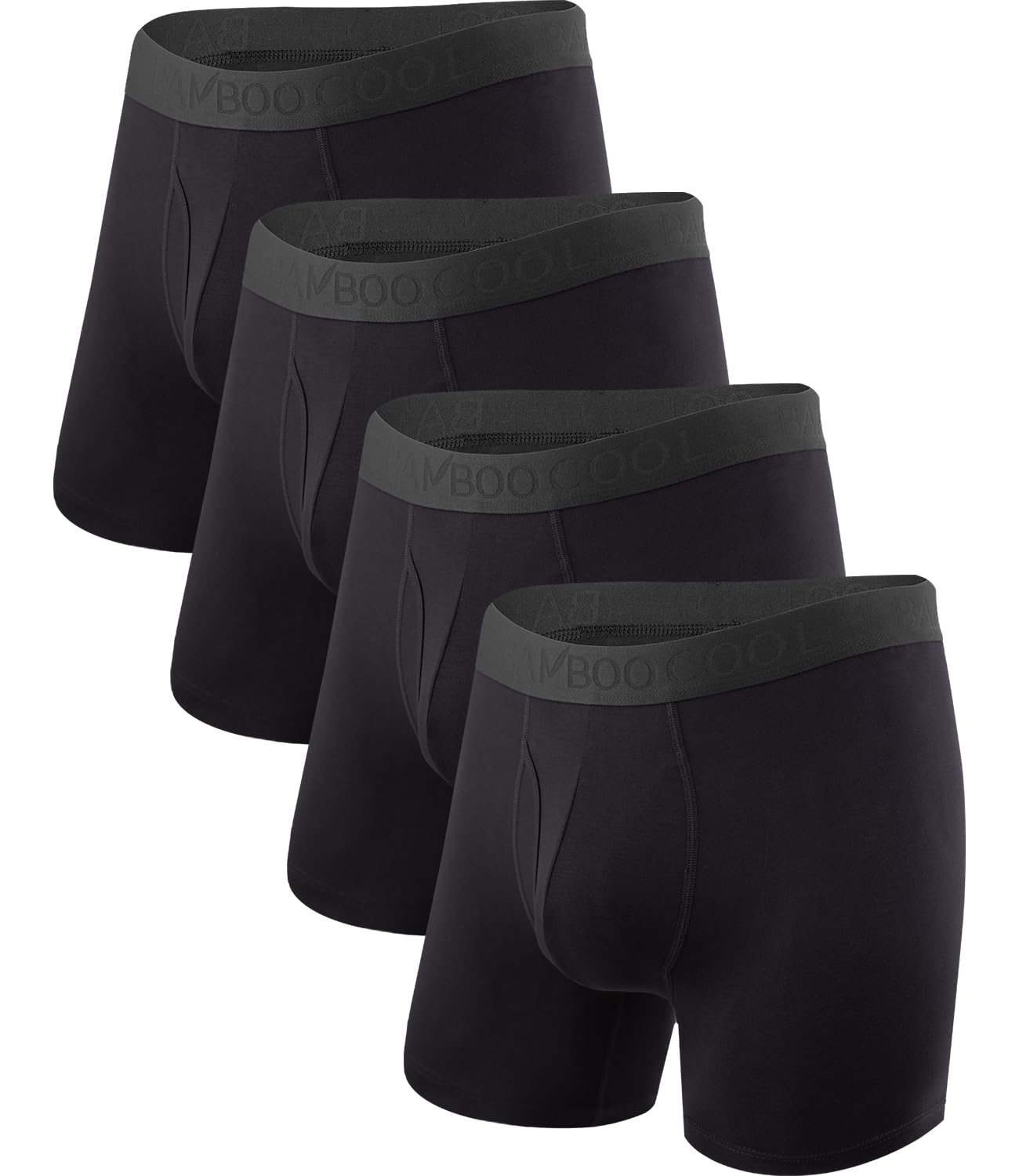 4 Pack BAMBOO COOL Men's Boxer Briefs