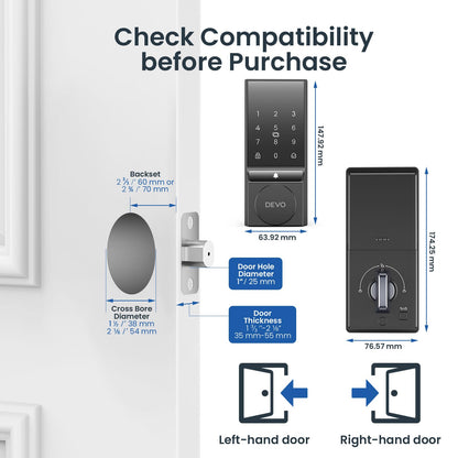 Devo Smart Door Lock with Keyless Entry