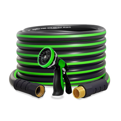 SnugNiture 50ft Heavy Duty Garden Hose with Fittings
