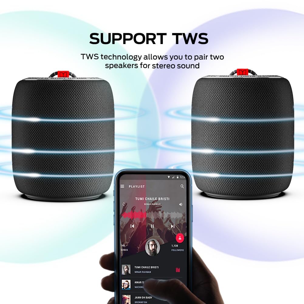 Monster Portable Bluetooth Speaker with 16H Playtime