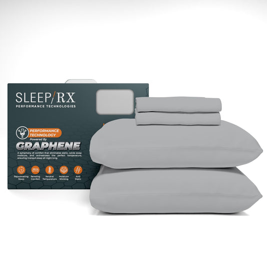 SLEEP RX 400 Thread Count Cotton Sateen Sheets