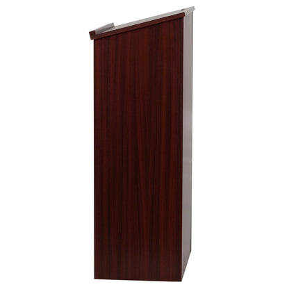 Flash Furniture Mysta Stand-Up Lectern in Mahogany