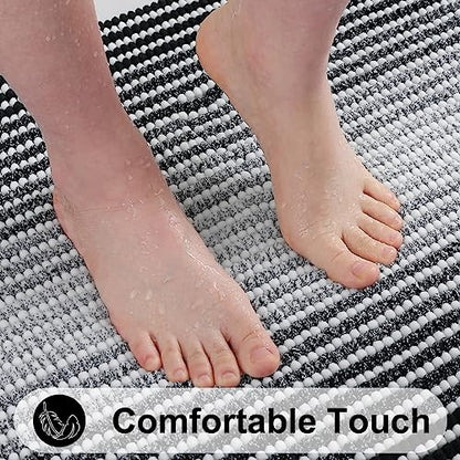 UPDATE: DEAD ❗ Colorxy Chenille Bathroom Rugs, Extra Soft and Absorbent Bath Mat, Non-Slip Machine Washable Rug, Luxury Plush Shaggy Bath Carpet, Suitable for Bathroom Floor, Tub, Shower, 24''x16'', Black
