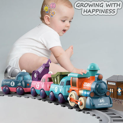 Magnetic Lighting Music Train Toy for Kids