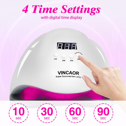 180W UV Gel Nail Dryer with 4 Timer Settings