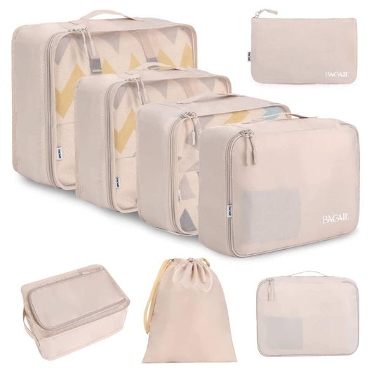 8 Set Packing Cubes Luggage Organizer Bags