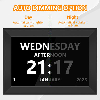 10.1" Touchscreen Dementia Clock by TIXINPO