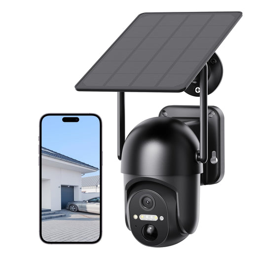 Tefrio 360° Wireless Solar Security Camera