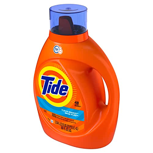 Tide Tide Liquid Laundry Detergent, Clean Breeze, 48 loads, 69 fl oz, 69 Fl Oz