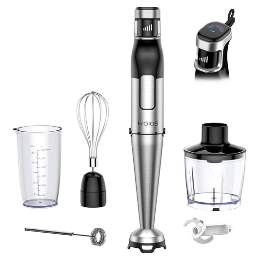 KOIOS 5-in-1 Immersion Blender with Variable Speed