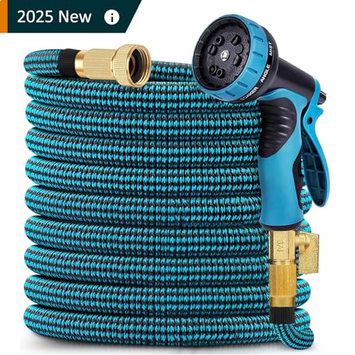 75 ft Expandable Garden Hose, Flexible No Kink Water