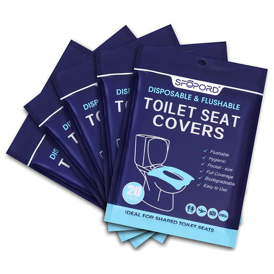 100 Pack Toilet Seat Covers Disposable Travel Essentials