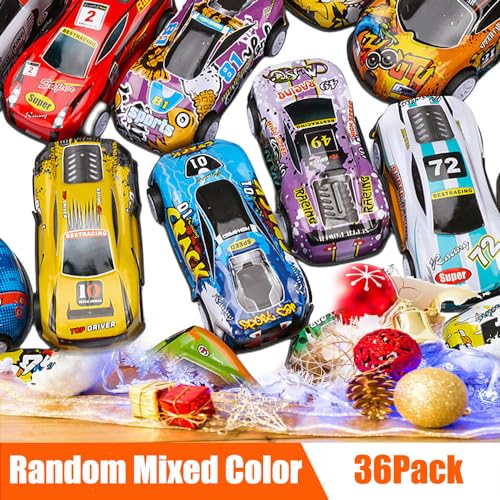36 Pack Mini Die-Cast Pull Back Toy Cars