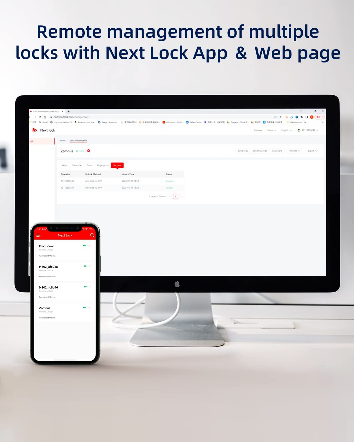 Smart Fingerprint Door Lock with Keypad & Bluetooth