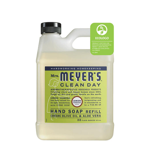MRS. MEYER'S Hand Soap Refill, Lemon Verbena, 33 oz