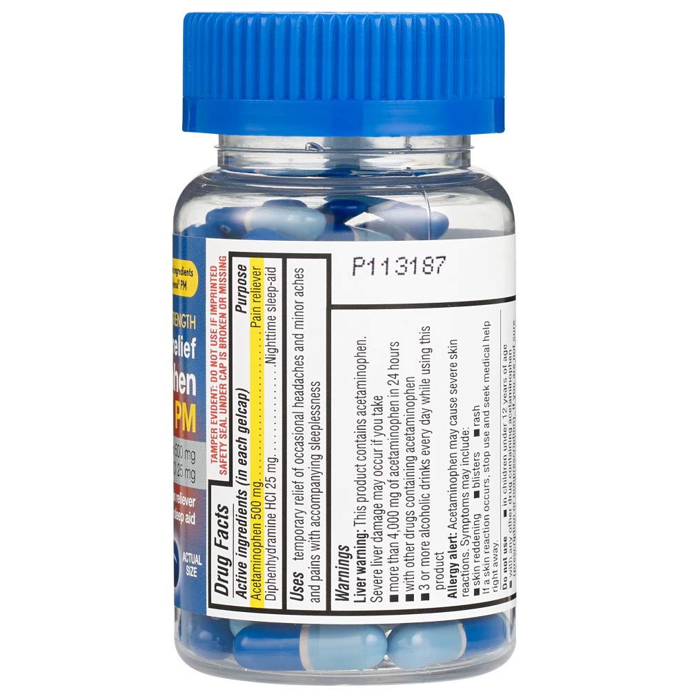 80 Count Rite Aid PM Pain Relief Gelcaps