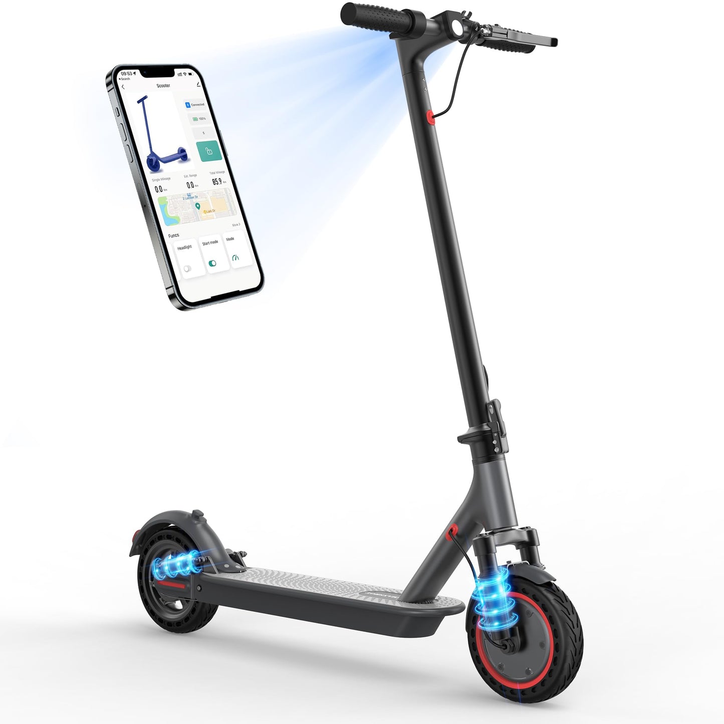Folding Electric Scooter MAXSHOT 350W 21-28 Miles