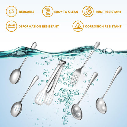 15-Piece Serving Utensils Set for Entertaining