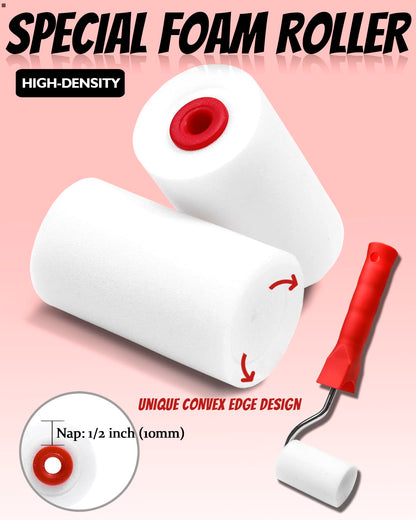 PinStone 16pcs Paint Roller Kit for Touch-Ups