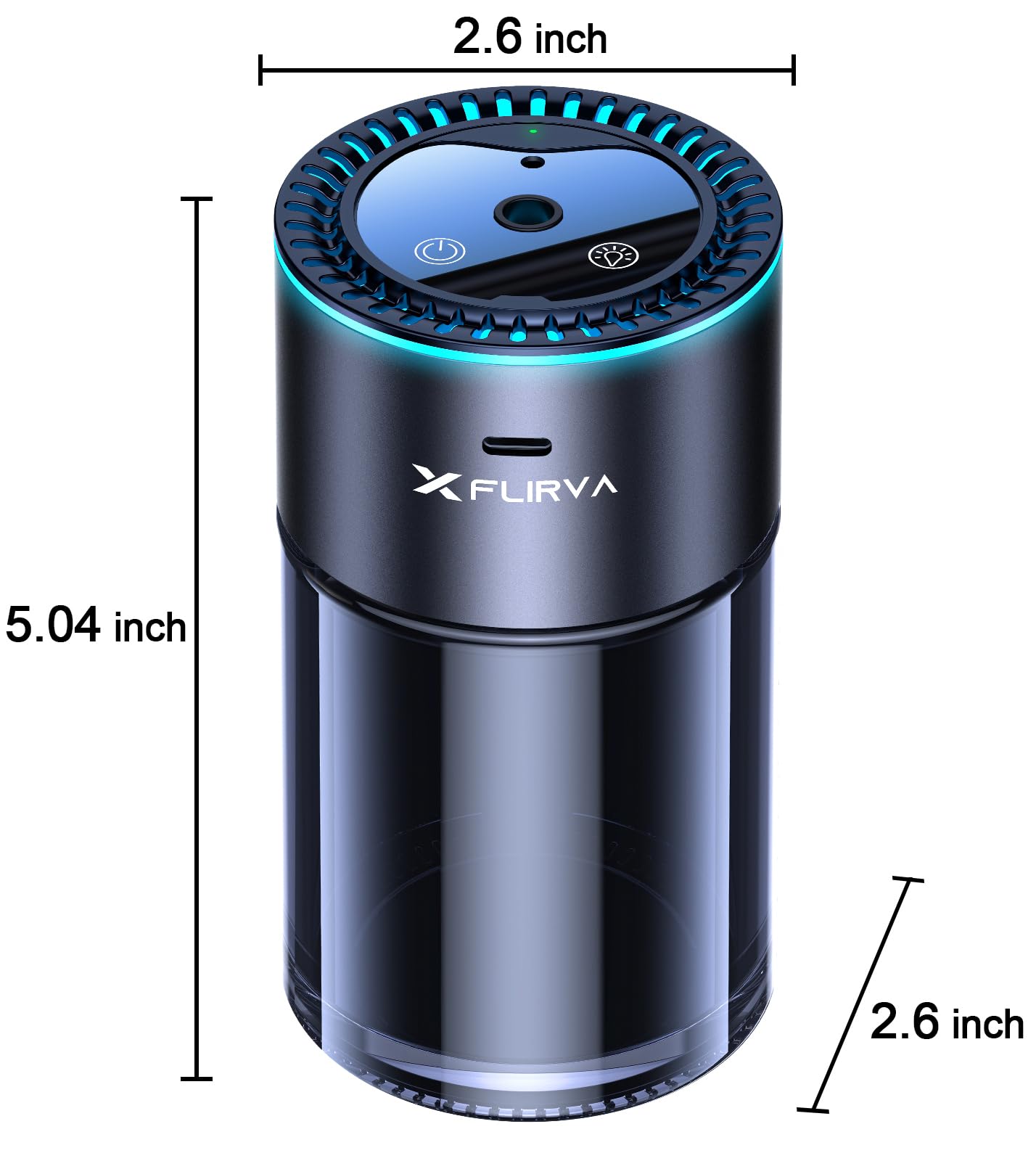 240 Days Flirva Car Air Freshener with Adjustable Intensity