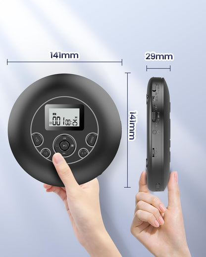 Desobry Portable CD Player with Rechargeable Battery