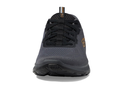 Skechers Men's Slip-in Sneakers, Charcoal/Orange, Size 10